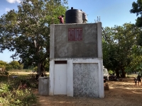 New cistern now on top of generator house
