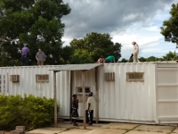 Fixing leak in medical clinic roof