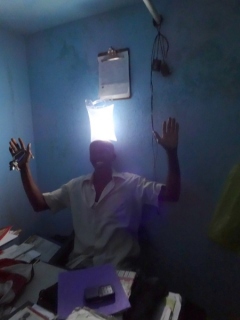Joseph is sooooo excited to have light!